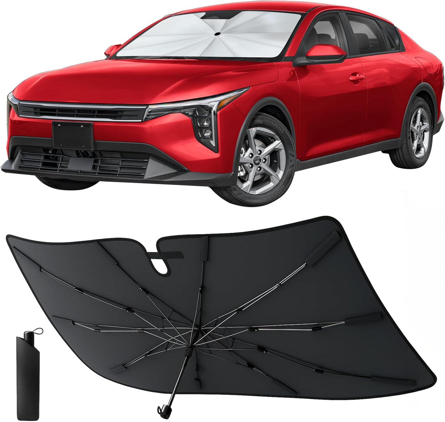 Sun Shade Umbrella for Car | Fits All Car Types | UV & Heat Protection