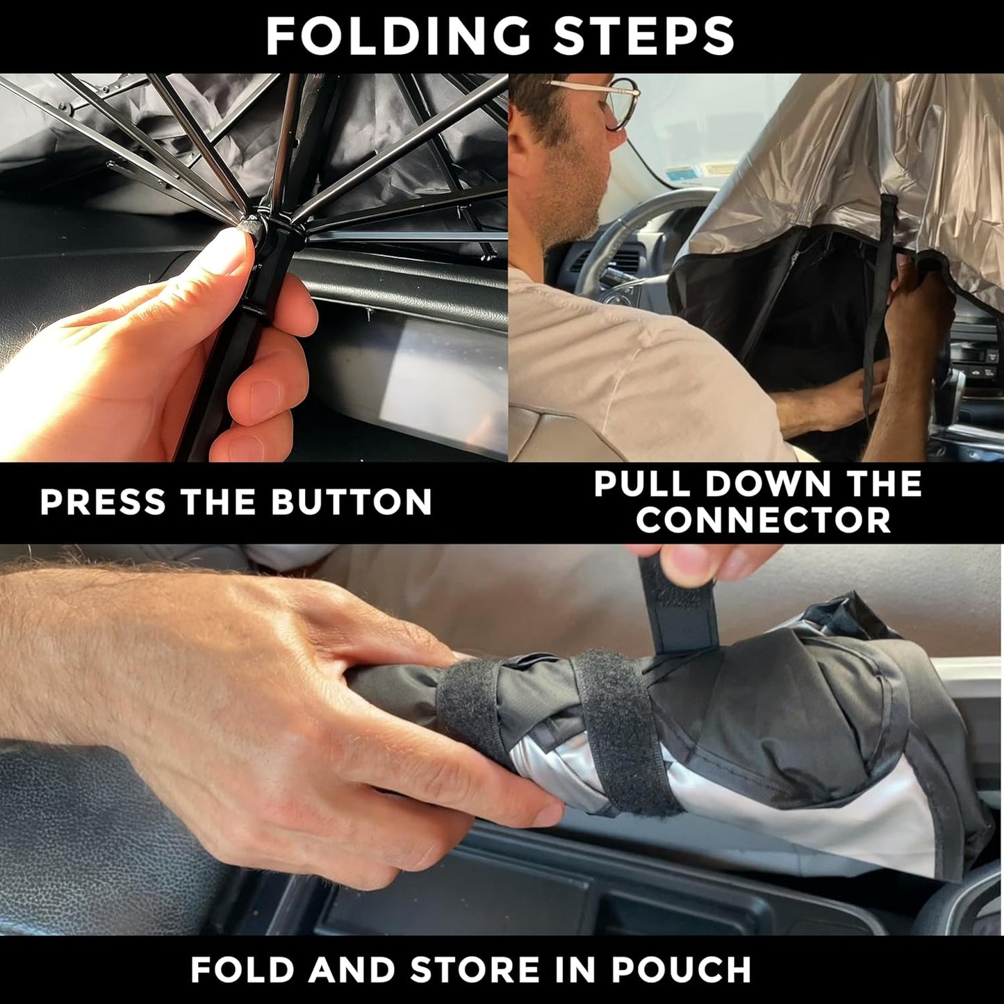 Sun Shade Umbrella for Car | Fits All Car Types | UV & Heat Protection
